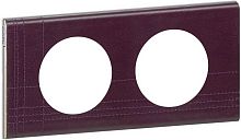 Рамка универсальная Legrand Celiane Corian 2-м. кожа пурпур картинка